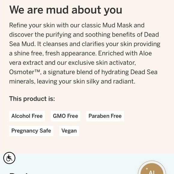 AHAVA Purifying Mud Mask - White - Picture 2 of 2